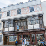 Pargeting on jettied building in Canterbury 44  and 45 High Streetigh \streret